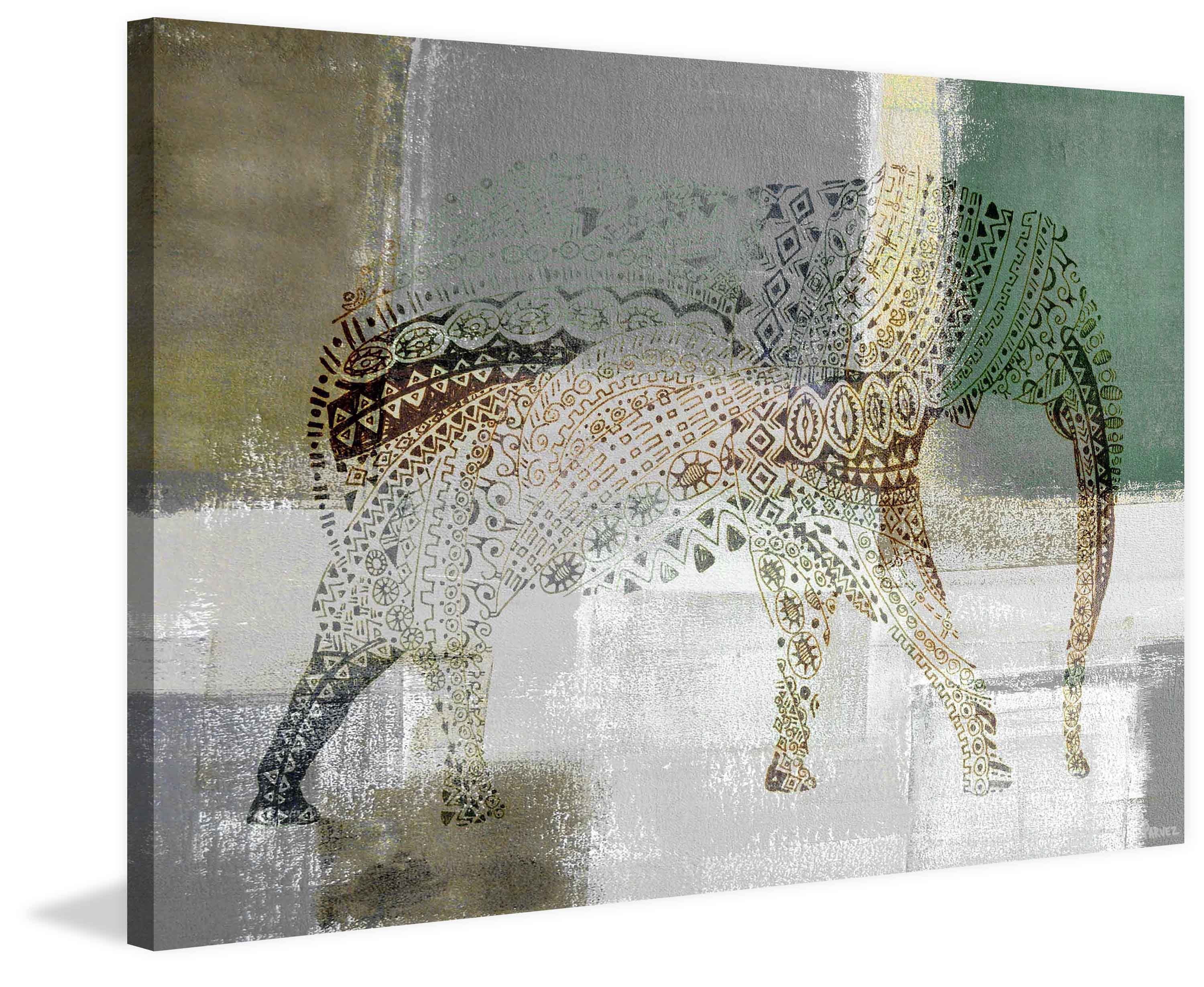 Parvez Taj Printed Animals Canvas Art Print, 8" x 12"