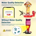 thumbnail image 4 of TT Nature Smart Glass Hummingbird Feeder with Camera, 2K HD Video Solar Powered , AI Bird Identification, Ant Moat & Water Monitor, Ideal Gift, 4 of 8