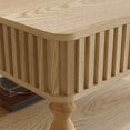 thumbnail image 6 of Atumcto 31.5" Square Lift Top Coffee Table with Hidden Storage, Open Shelf, Fluted Design & Hydraulic Lift Mechanism for Living Room, Natural Wood, 6 of 12