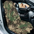 thumbnail image 2 of Xixirimido Army Green Camo Print Gym Car Seat Cover Towel Sweatproof Protector for Post-Workout Large Universal Front Seat Mat Non-Slip for Cars, Trucks, SUVs, 2 of 8