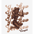 thumbnail image 2 of Yeehaw! Pin Up Cowgirl Adult White Crew Neck Short Sleeve Tee-XL, 2 of 4