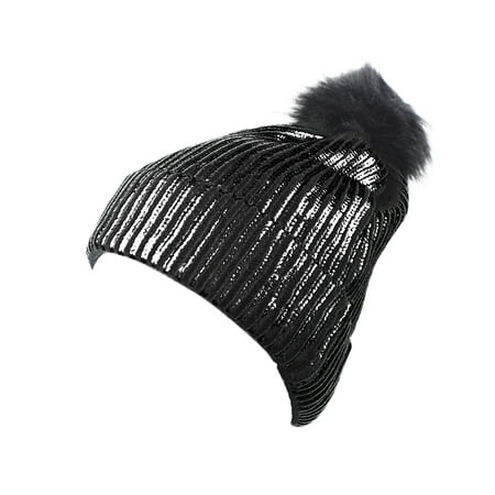 

MIARHB Ladies Hat Warm Ear Crocheted Shiny Winter Knit Hat Warm Winter Cool And Good Looking Attention