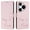 YB02, variant on Keep Smile Embossed PU Leather Wallet Case for Huawei P90 Pro, RFID Blocking, Card Holder, Kickstand, Magnetic Closure.Pink