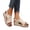White, variant on Wide Width Platform Wedge Sandals for Women: Comfortable Low Heel Open-Toe Summer Shoes with Adjustable Ankle Strap(White, 9)