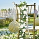 thumbnail image 4 of Guirnalda de rosas artificiales, decoración para bodas, aspecto realista, material duradero, fácil instalación, toque romántico para diversos entornos como bodas, jardines, paredes y más (blanco), 4 of 5