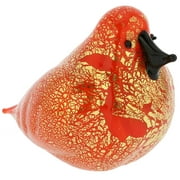 GlassOfVenice Murano Glass Bird - Orange