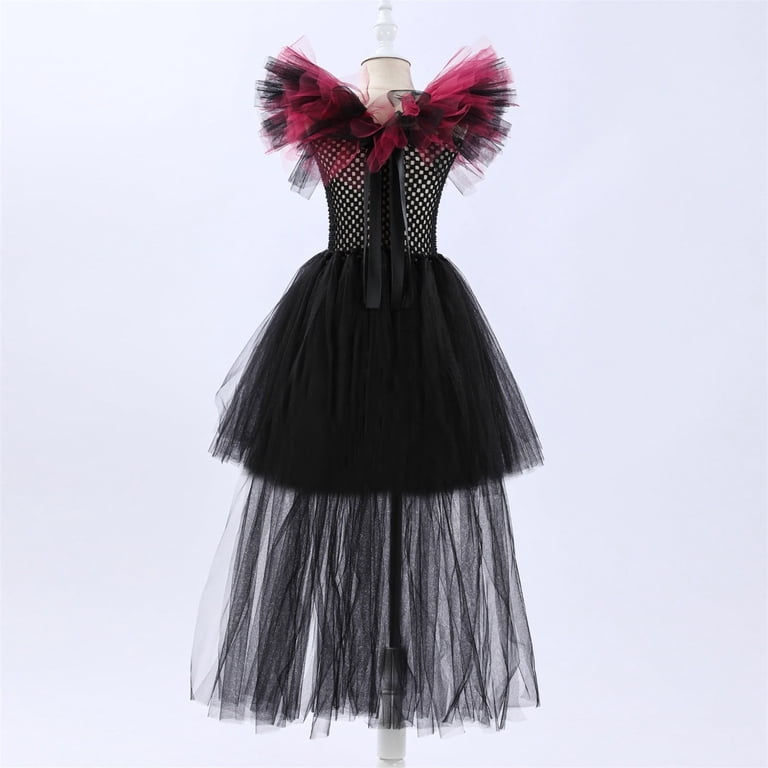 Generic Toddler Kids Baby Girls Magnificent Witch Halloween Rainbow Black  Gown Fancy Dress Up Party Tutu Dress Tulle Dresses for Catwalk Performance  Holiday Party Wedding Christmas11-12 Years Clear - Walmart.com