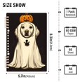 thumbnail image 2 of FORMRS 1-Subject Spiral Notebook 8" x 5" College Ruled 60 Refillable Sheet A5 Hard Cover, Beige Halloween Dog, 2 of 7