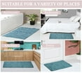 thumbnail image 4 of Home Weavers Modesto Bath Rug 100% Cotton Non-Slip Bathroom Rug Set Machine Washable Bath Rug-21"x34", Heart Shape Rug- 25"x25", Blue Color 2 Piece Bath Rug set, 4 of 7