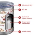 thumbnail image 4 of 12oz Tumblers White Christmas Gnome Pattern Vacuum Insulated Stainless Steel Travel Tumbler Cups Mug with Lid and Straw for Beer,Coffee,Beverages with Cleaning Brush for Cold & Hot Drinks, 4 of 5
