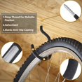 thumbnail image 3 of ZHZFKQ Heavy Duty Screw in Hooks for Hanging,12 Pack Bike Hooks for Garage Wall with Screw Anchors,Wall Mount Bicycle Storage for Ceiling,Large Black Plant Hooks for Ceiling, 3 of 7
