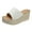 White, variant on Womens Open Toe Platform Sandals Comfort Slip on Espadrille Wedge Slides with Arch Support