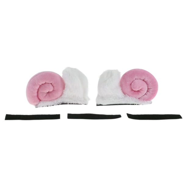 Accesorios de Casco de Motocicleta Decoración Cuernos de Cabra Rosa para Cascos de Motocicleta Bicicleta Esquí Rosa Blanca Calcomanías 1 Juego