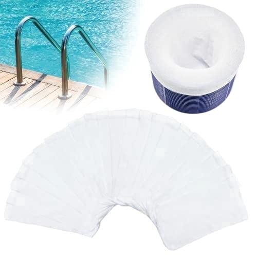 50 Pack Pool Skimmer Filter  Socks, Reusable Pool Socks for Skimmer Basket, Skimmer Socks for Above Ground & Inground Pool (50 Pack)