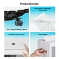 thumbnail image 4 of Dateyes 12000 BTU Portable Air Conditioners, 4-1 Standing Smart Cooling AC with Remote Control, Cooling, Heating， Dehumidifier and Fan, Automatic Unit for Bedroom, 55dB Quiet, Portable AC for Room, 4 of 8