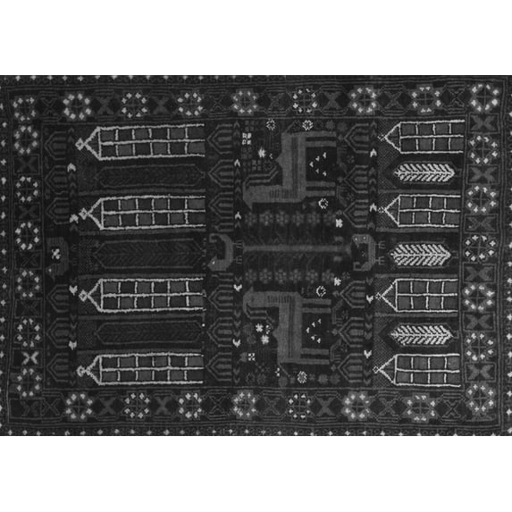 Ahgly Company Indoor Rectangle Persian Gray Traditional Area Rugs, 4' x 6'