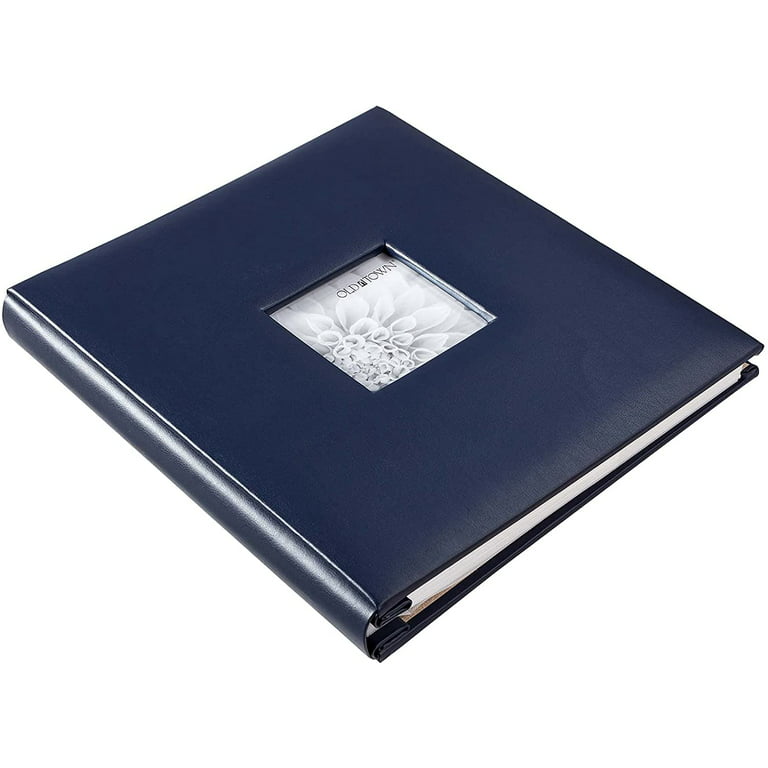 Photo Album 4x6 Faux Leather Cover Photo Books for 4x6 Pictures or Themed  Photo Collection and Art Portfolio - Blue/White
