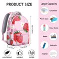 thumbnail image 6 of Small Lightweight Backpack with Cute Strawberry and Red Berry Print Summer Fruity Style for School and Travel, 6 of 6
