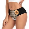 thumbnail image 2 of Fotbe Sunflower Gnomes 4 Calzones Estampados para Mujer – Ropa Interior de Algodón, Cómoda, Suave y Elástica-4X-Large, 2 of 6
