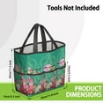 thumbnail image 3 of Bright Paisley Garden Tools Bag, Water-proof Floral Oxford Garden Tote Home Organizer Gardening Tool Bag Kit Holder with 8 Pockets for Indoor and Outdoor Gardening(Tools Not Included), 3 of 4