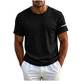 thumbnail image 2 of Agkizg Men Crew Neck Quickly Dry Shirts, Short Sleeve Summer Lightweight Breathable Loose Fitting Athletic Tops Outdoor Hiking Running Camping Basic Pullover Tees for Daily Summer Wear, 2 of 6