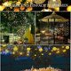 thumbnail image 2 of Lichterkette Aussen, 50led 23 Ft 7 Modi Solar Kristallkugeln Wasserdicht Auen/innen Lichter Beleuchtung Fr Garten, Balkon, Bume, Hochzeiten, Partys, W, 2 of 5