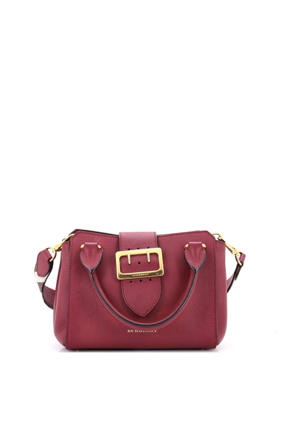 Pre-Owned Burberry Burberry Buckle Tote Leather Small By Rebag