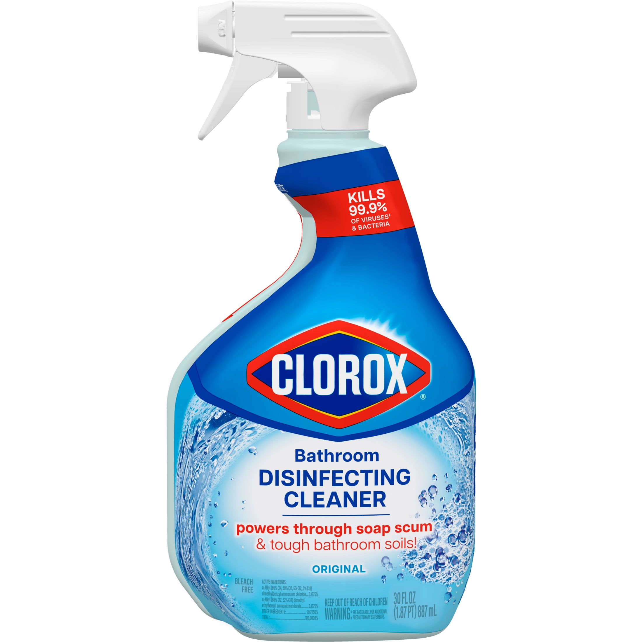 Clorox bathroom cleaner with bleach discount
