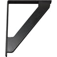 thumbnail image 6 of Ekena Millwork 2"W x 12"D x 15"H Traditional Wrought Iron Bracket, (Triple center brace), Antiqued Copper, 6 of 11