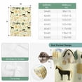 thumbnail image 6 of Cartoon Farmhouse Balloon Curtains for Living Room/French Door, Cute Watercolor Cabin Animals Trees Yellow Tie Up Curtains 63 Inch Length Energy Saving Kitchen Curtains Shades for Windows 42"x63", 6 of 8