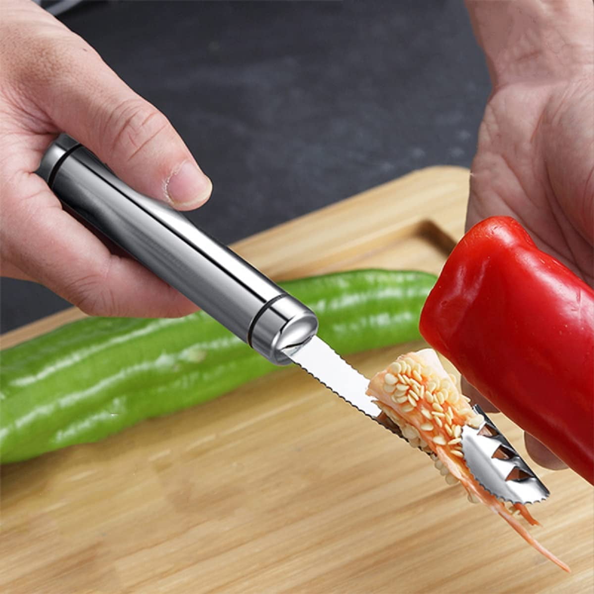 Pepper Seed Corer Remover Tool, Jalapeno Pepper Corer Seed Remover