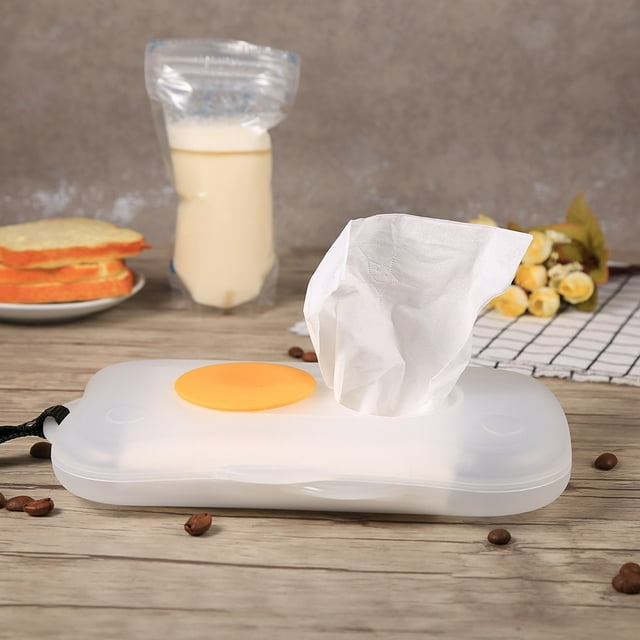 Caja de toallitas portátil para bebés y niños caja de almacenamiento de toallitas húmedas organizador dispensador de toallitas húmedas de viaje de plástico ANGGREK Otros