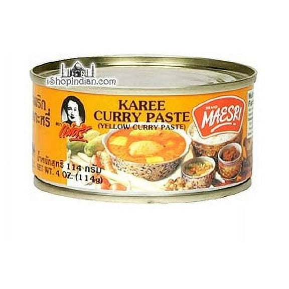 Maesri Yellow Curry Paste - 4 oz Pack of 3