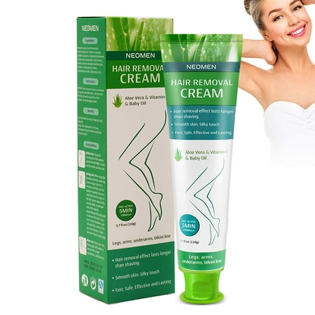 NEOMEN Hair Removal Cream - Premium Depilatory Cream - Skin Friendly Painless Flawless Hair Remover Cream for Women and (Best Home Hair Removal For Men)