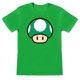 thumbnail image 1 of Super Mario - Camiseta Champiñón de 1 Vida para Mujer (Verde), 1 of 2