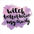 thumbnail image 3 of Halloween Duvet Cover Set, Witch Better Have My Candy Calligraphy Funny Halloween Saying, Decorative 3 Piece Bedding Set with 2 Pillow Shams, Queen Size, Pale Pink Lavender White, by Ambesonne, 3 of 3