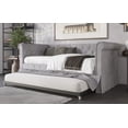 thumbnail image 3 of HMD Arles Upholstered Twin Daybed with Hidden Trundle Box A, Silver Gray, 3 of 3
