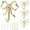 Style 2, variant on 4 Pcs Gold Bow Knot Hooks Brass Bow Wall Hooks Door Hanger Towel Hooks Brass Coat Hooks Decorative Hooks for Bathroom Living Room Kitchen Decor