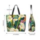 thumbnail image 5 of Balery Tropical Floral Jungle Bolsa Tote Estilo Estético con Cremalleras, Bolsa de Hombro, Bolsa de Compras Grande y Plegable, 5 of 8