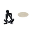 thumbnail image 1 of Escultura abstracta moderna para sala de estar y dormitorio, alfombra decorativa versátil y coleccionable con base antideslizante., 1 of 8