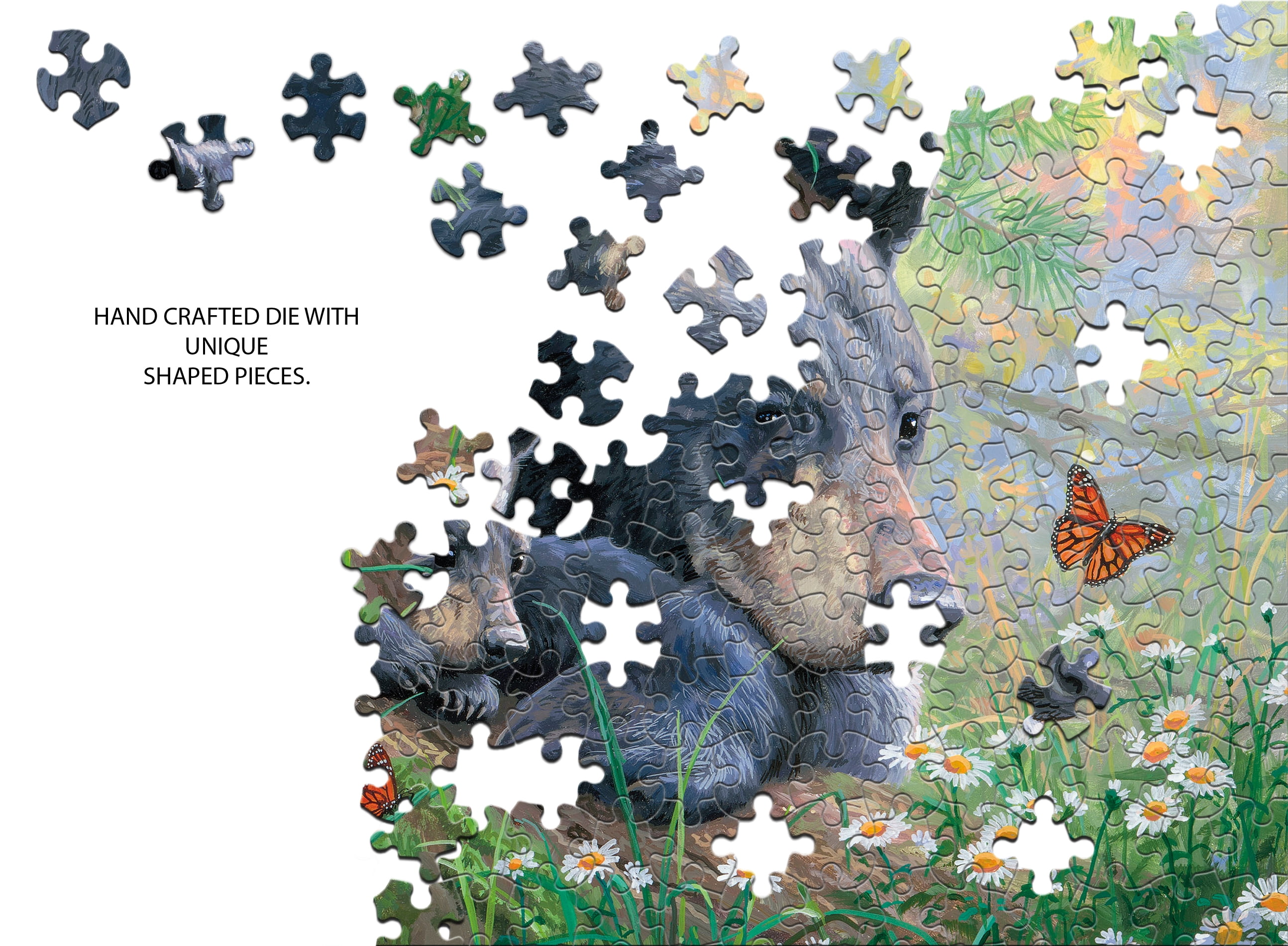 Ceaco 3 in 1 Multipack Abraham Hunter 1500 Piece Interlocking Jigsaw Puzzle for Adults Ages 14+