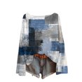thumbnail image 2 of Women's Lightweight Sweater Casual Long Sleeve Knitted Vintage Floral Print Pullover for Fall and Winter, Cozy and Stylish, Ideal for Casual Wear,Blue,Size L, 2 of 5