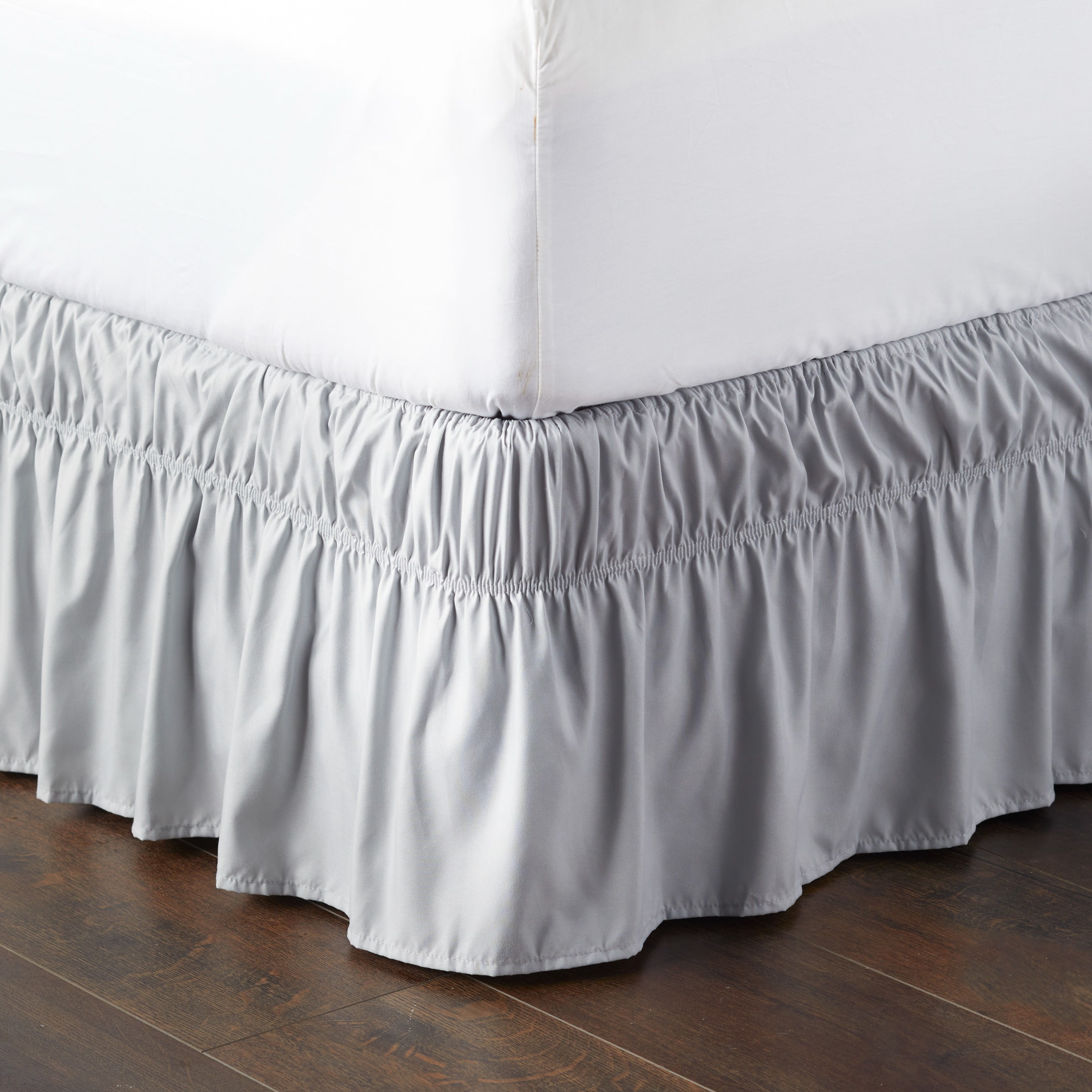 Simply Shabby Chic Twin Bed Skirt White Ruffle 15" Drop 100% Cotton New 