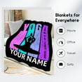 thumbnail image 2 of Personalized Yoga Gifts, Yoga Blanket for Girls Yogis, Custom Gifts for Her&Daughter, Flannel Throw Blankets for Living Room, 60"x80" Soft Cozy Girls Blankets for Outdoor Travel, 2 of 6
