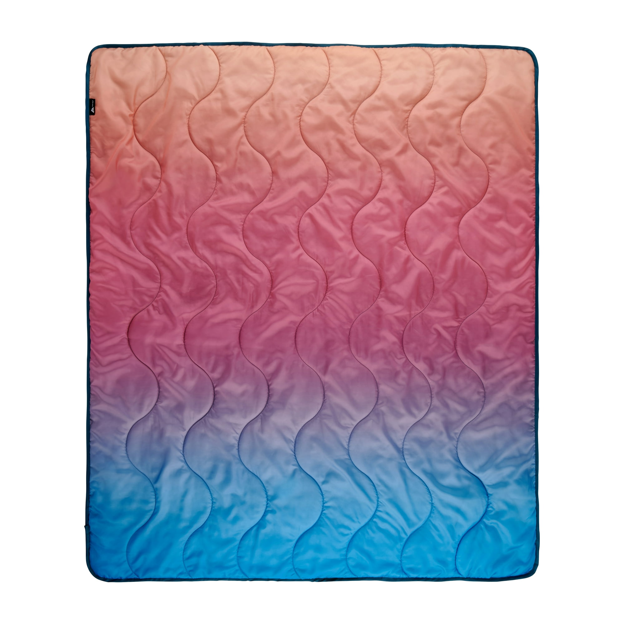 Ozark Trail Packable Blanket, 70 in x 60 in, Gradient Design, for Camping, Travel and Picnics