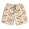 thumbnail image 5 of Goofa Dachshund Printed Mens Swim Trunks Summer Quick Dry Short Beach Swimwear Bathing Suits-Large, 5 of 9