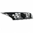 thumbnail image 2 of For 15-19 Versa Sedan Front Face Bar Grill Grille Assembly Black w/Chrome Frame, 2 of 5