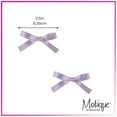 thumbnail image 5 of 2.5 Inch Small Satin Hair Bows - Set of 2, 5 of 5