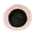 thumbnail image 6 of Fnooota Womens Bucket Hats, Warm Solid Color Windproof Plush Winter Hats for Women Pink Size L, 6 of 7