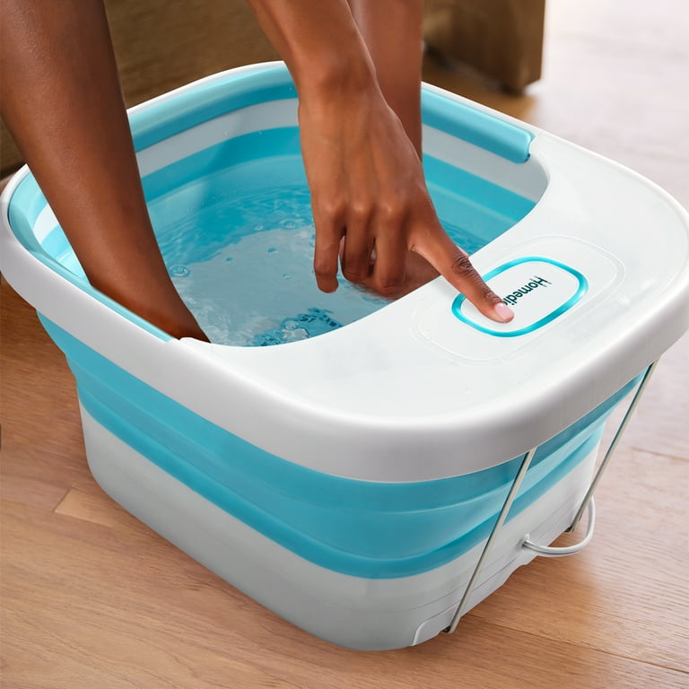 Homedics Collapsible Footbath, Bubble Spa with Massage, Heat